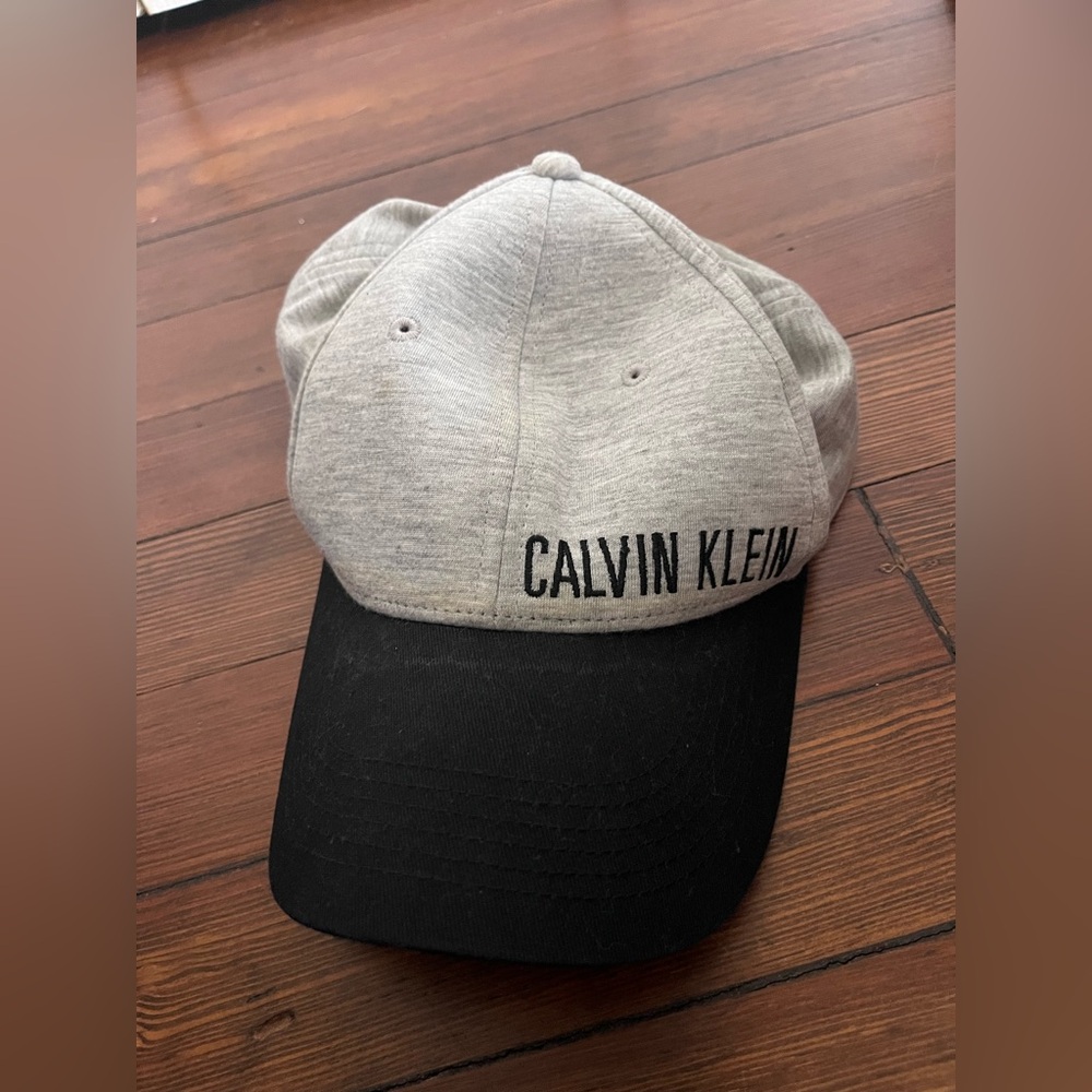 Calvin Klein Fabric Baseball Hat Grey